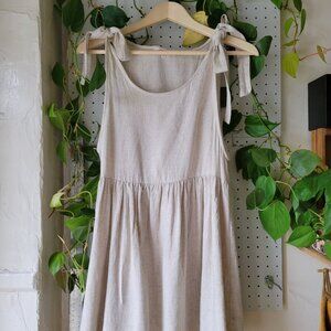 Linen Babydoll Dress